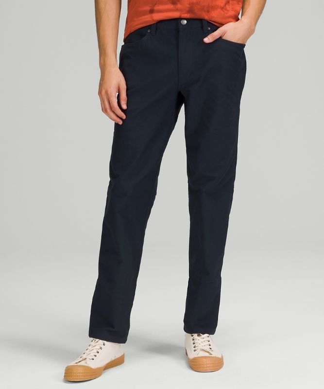 Lululemon ABC Pant Classic 34L Byxor Herr Marinblå | XEQV-92415