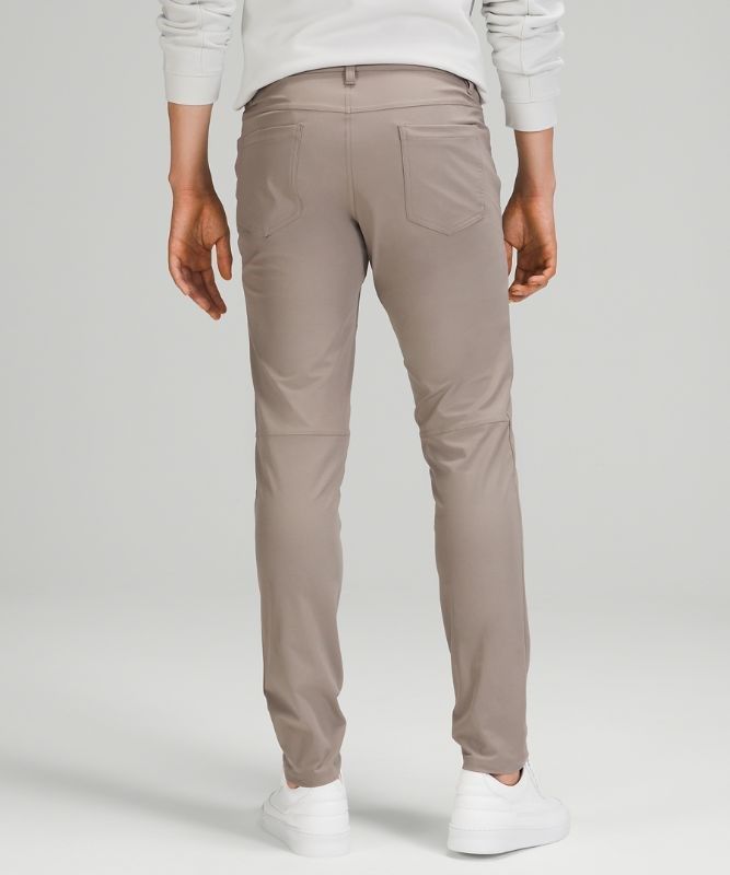 Lululemon ABC Pant Slim 28 Warpstreme Byxor Herr Mörkgrå | QZTA-25180