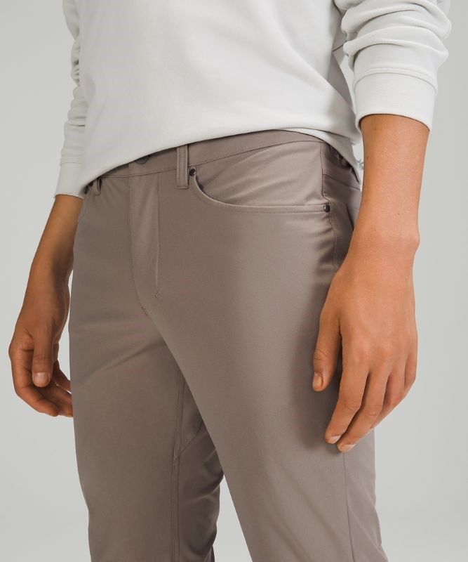 Lululemon ABC Pant Slim 28 Warpstreme Byxor Herr Mörkgrå | QZTA-25180