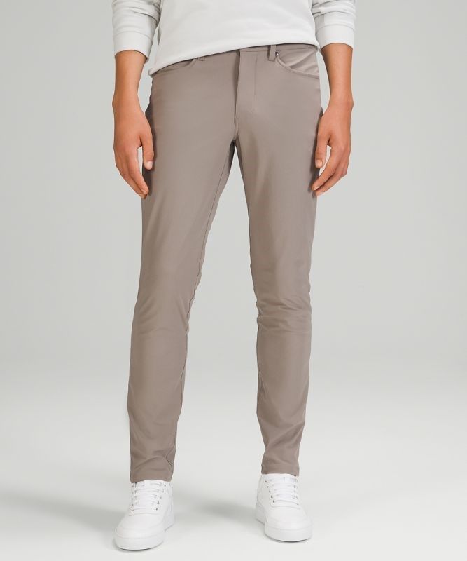 Lululemon ABC Pant Slim 28 Warpstreme Byxor Herr Mörkgrå | QZTA-25180