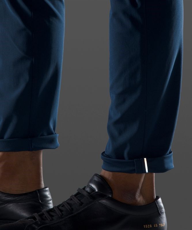 Lululemon ABC Pant Slim 28 Warpstreme Byxor Herr Marinblå | HIYW-16742