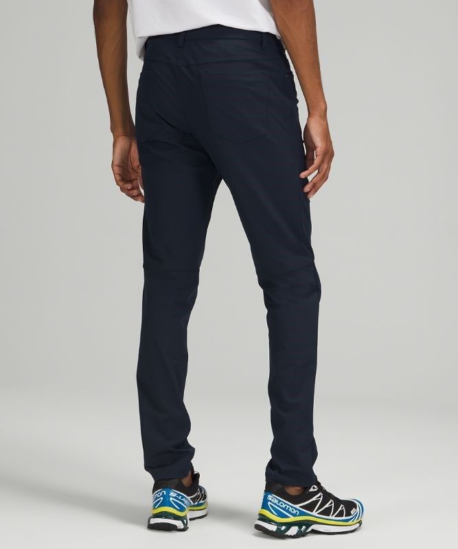 Lululemon ABC Pant Slim 28 Warpstreme Byxor Herr Marinblå | HIYW-16742