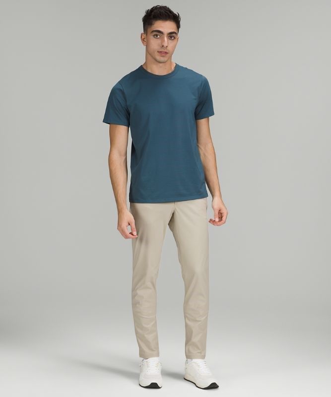 Lululemon ABC Pant Slim 28 Warpstreme Byxor Herr Silverstone | UYKJ-25083