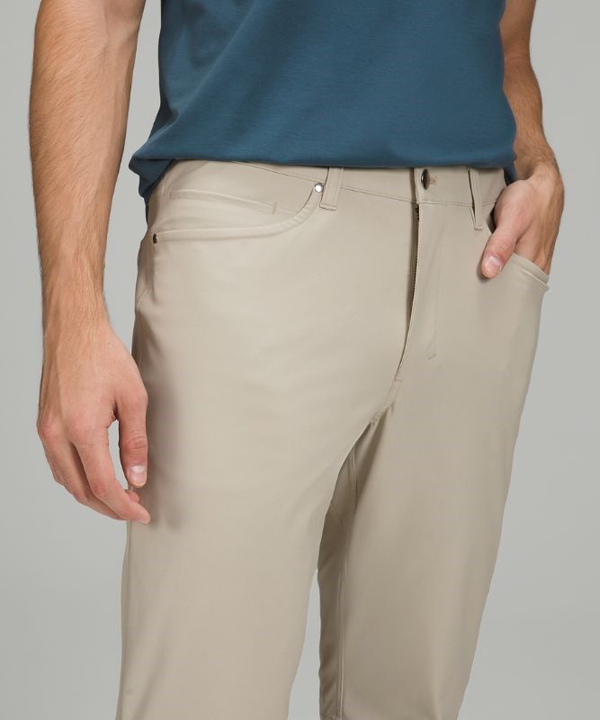 Lululemon ABC Pant Slim 28 Warpstreme Byxor Herr Silverstone | UYKJ-25083