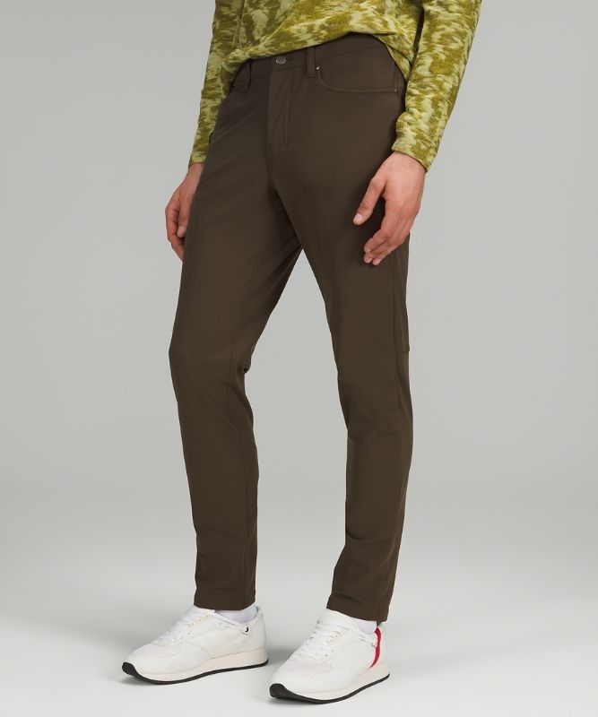 Lululemon ABC Pant Slim 30L Byxor Herr Mörkolivgröna | CVMZ-79026