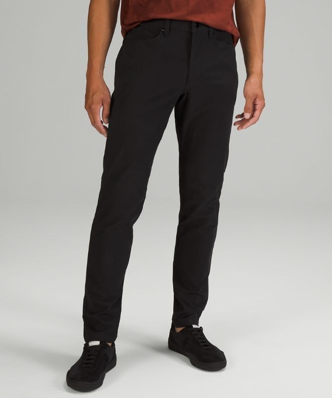Lululemon ABC Pant Slim 32L Byxor Herr Svarta | PQFD-94853