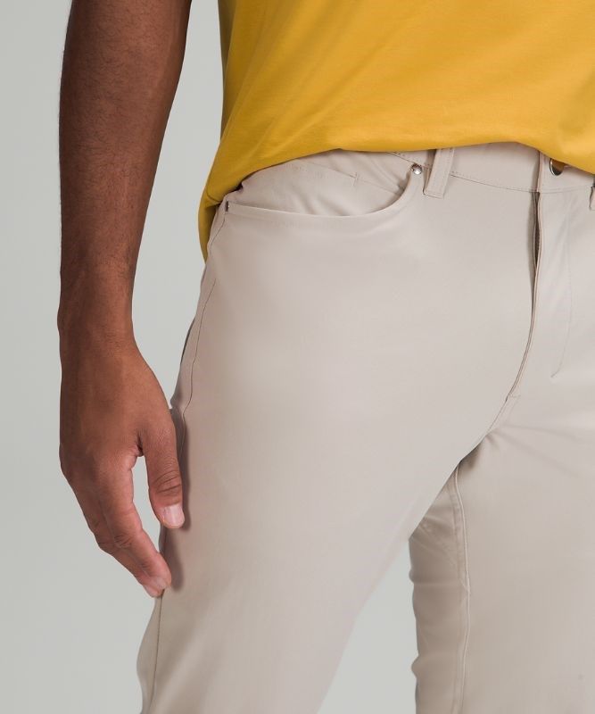 Lululemon ABC Pant Slim 32 Warpstreme Byxor Herr Beige | IUNE-21470