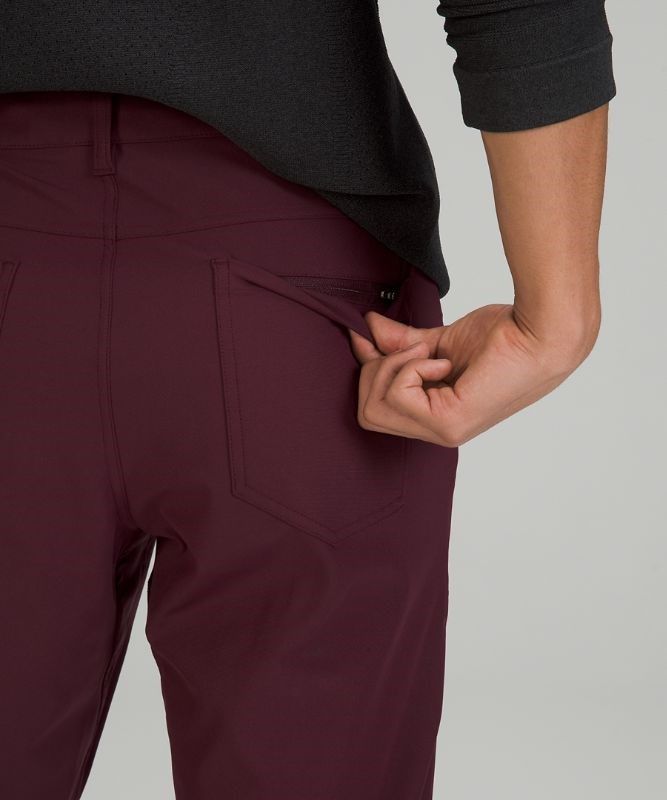 Lululemon ABC Pant Slim 32 Warpstreme Byxor Herr Cassis | DJOA-48925