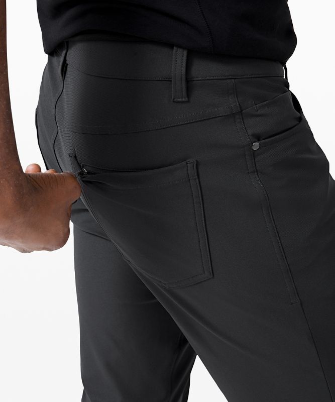 Lululemon ABC Pant Slim 32 Warpstreme Byxor Herr Obsidian | ACRZ-64789