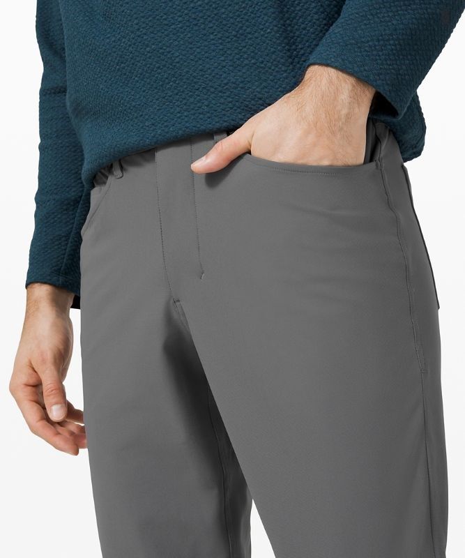 Lululemon ABC Pant Slim 32 Warpstreme Byxor Herr Grå | TZCR-78631