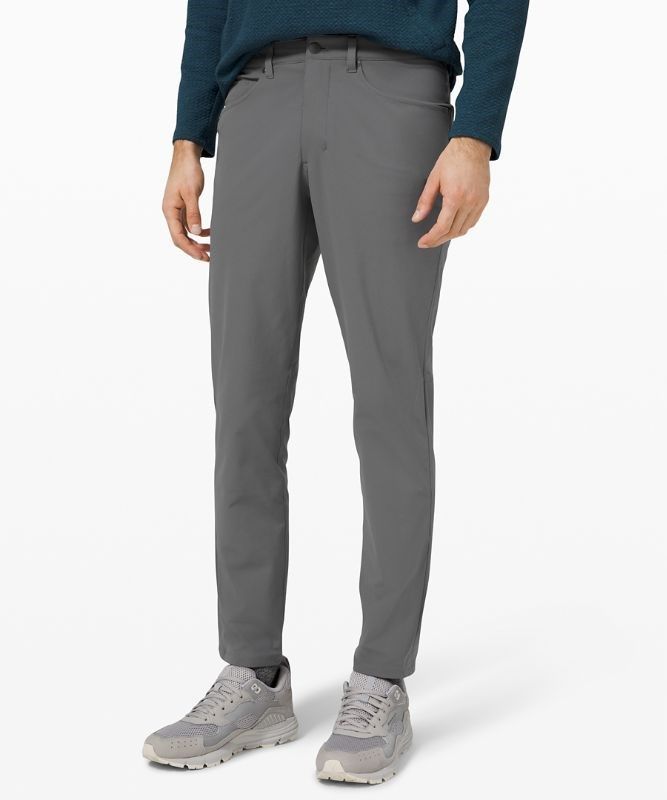 Lululemon ABC Pant Slim 32 Warpstreme Byxor Herr Grå | TZCR-78631