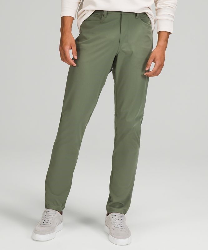 Lululemon ABC Pant Slim 34L Byxor Herr Gröna | JPMN-46571