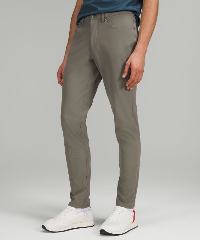 Lululemon ABC Pant Slim 37L Byxor Herr Grå Olivgröna | IWDQ-14270