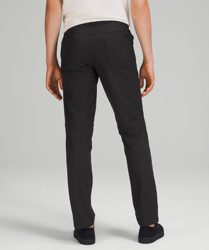 Lululemon ABC Relaxed-Fit Pant 34 Warpstreme Byxor Herr Svarta | HKAU-32489
