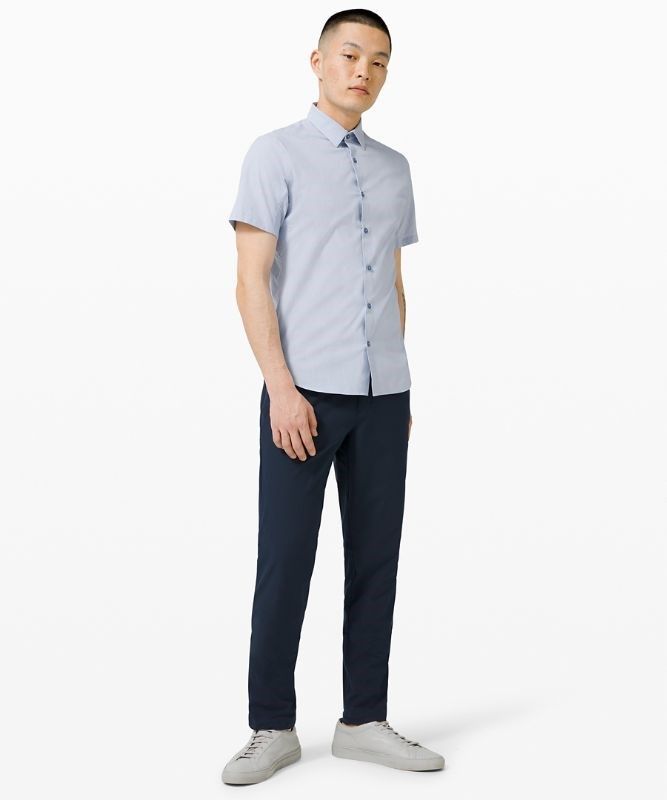 Lululemon ABC Relaxed-Fit Pant 34 Warpstreme Byxor Herr Marinblå | VCIL-07261