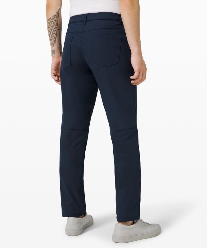 Lululemon ABC Relaxed-Fit Pant 34 Warpstreme Byxor Herr Marinblå | VCIL-07261