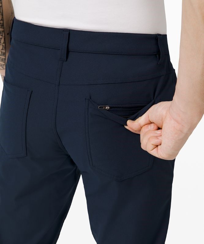 Lululemon ABC Relaxed-Fit Pant 34 Warpstreme Byxor Herr Marinblå | VCIL-07261