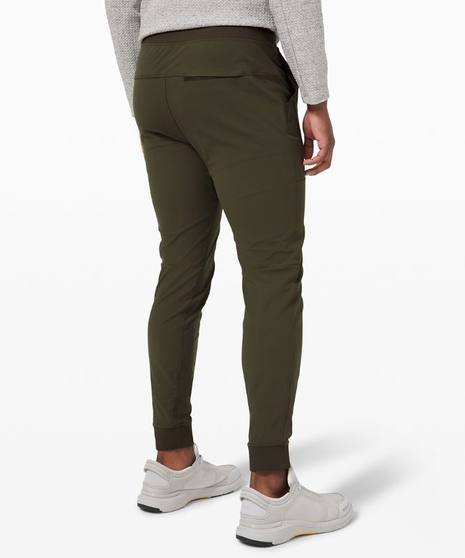 Lululemon ABC Skinny-Fit Jogger Warpstreme Byxor Herr Mörkolivgröna | KYCJ-03147