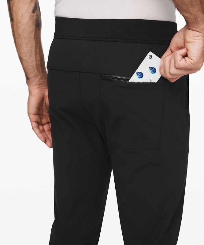 Lululemon ABC Skinny-Fit Jogger Warpstreme Byxor Herr Svarta | GZOB-87391