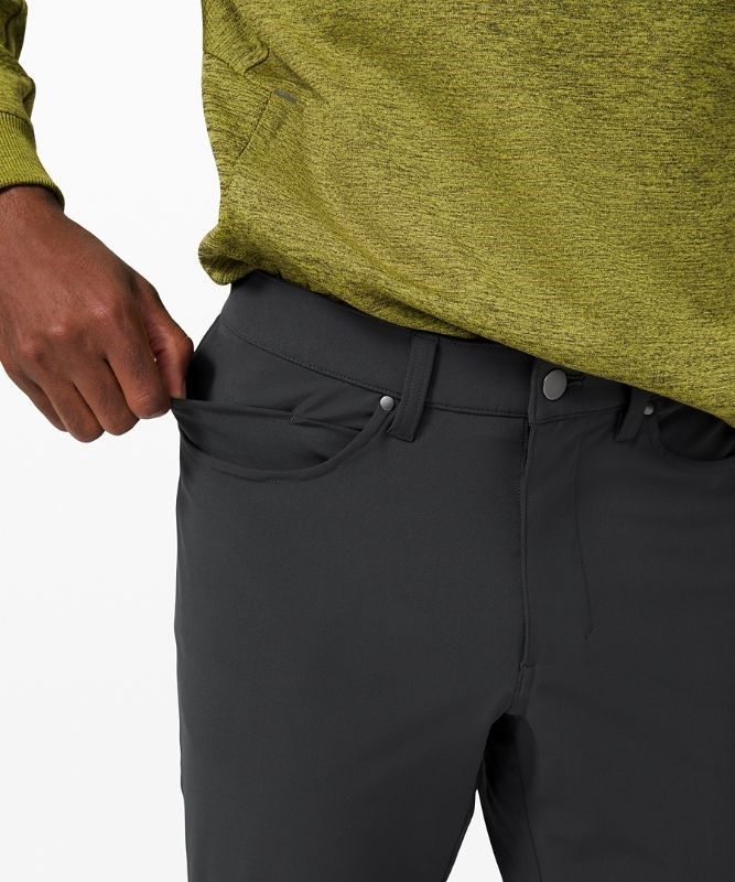 Lululemon ABC Skinny-Fit Pant 32 Warpstreme Byxor Herr Obsidian | CVHQ-39861