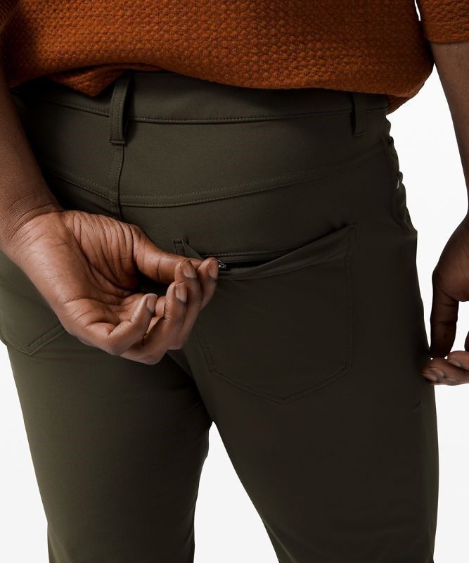Lululemon ABC Skinny-Fit Pant 32 Warpstreme Byxor Herr Mörkolivgröna | TYCQ-63725