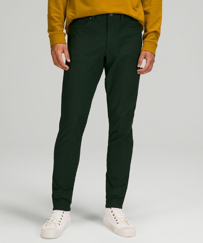 Lululemon ABC Skinny-Fit Pant 34 Utilitech Byxor Herr Gröna | KDGY-12863
