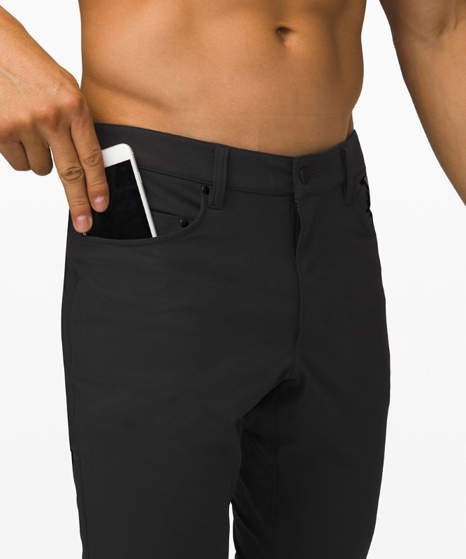 Lululemon ABC Skinny-Fit Pant 34 Warpstreme Byxor Herr Svarta | TODN-26847