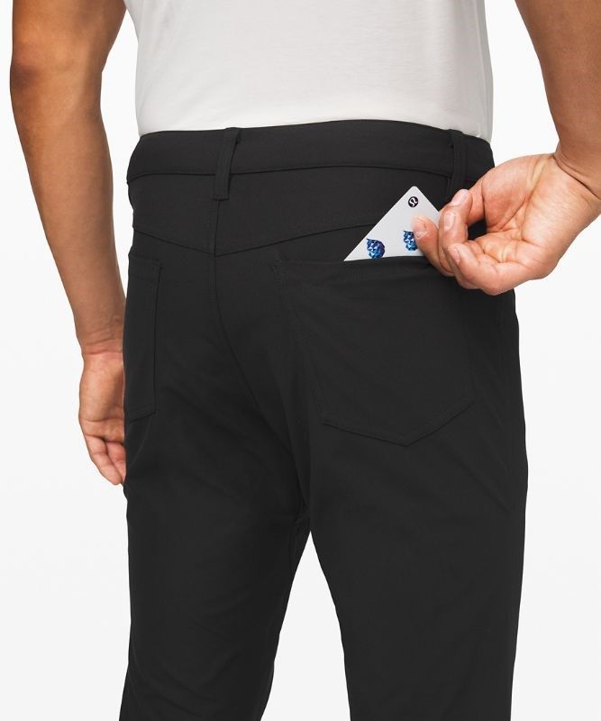 Lululemon ABC Skinny-Fit Pant 34 Warpstreme Byxor Herr Svarta | TODN-26847