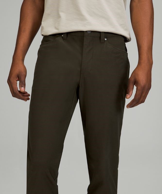 Lululemon ABC Slim-Fit Pant 34 Utilitech Byxor Herr Mörkolivgröna | HEBS-36789