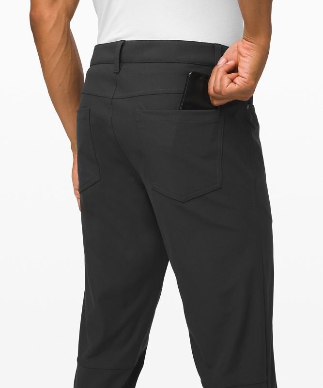 Lululemon ABC Slim-Fit Pant 37 Warpstreme Byxor Herr Obsidian | SKNZ-34960