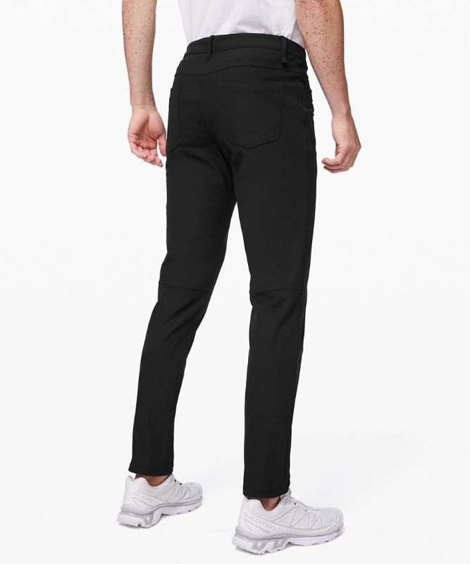 Lululemon ABC Slim-Fit Pant 37 Warpstreme Byxor Herr Svarta | NZKH-40795