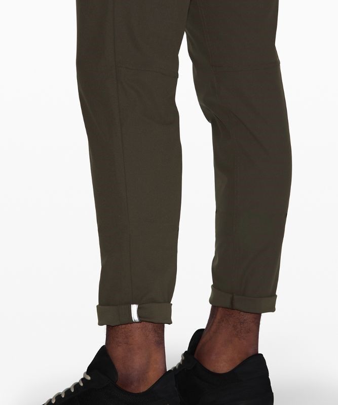 Lululemon ABC Slim-Fit Pant 37 Warpstreme Byxor Herr Mörkolivgröna | LDNO-97241