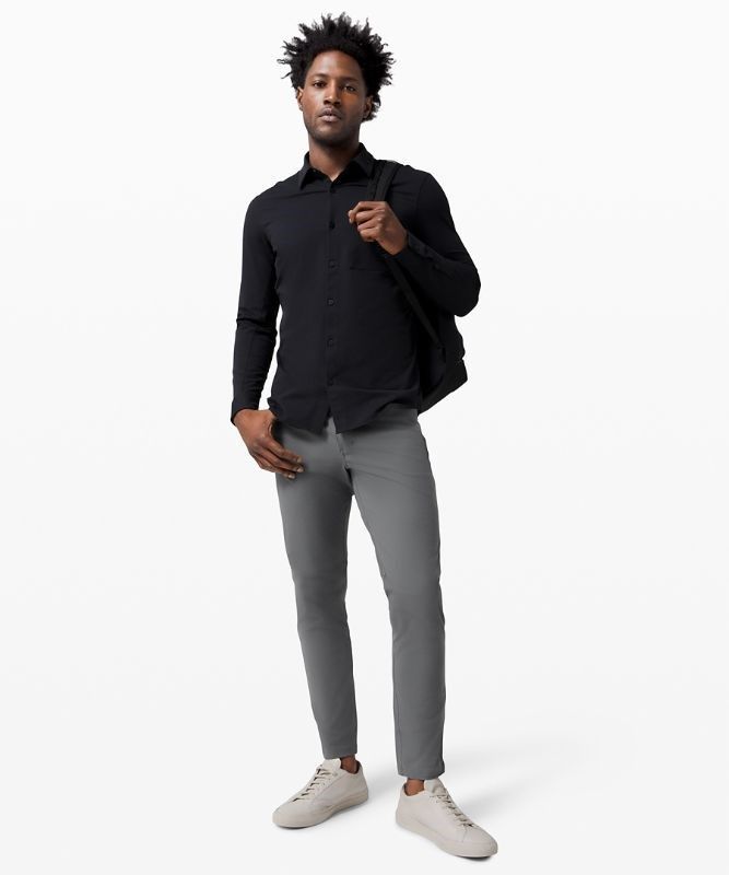 Lululemon ABC Slim-Fit Pant 37 Warpstreme Byxor Herr Grå | GDLF-84127