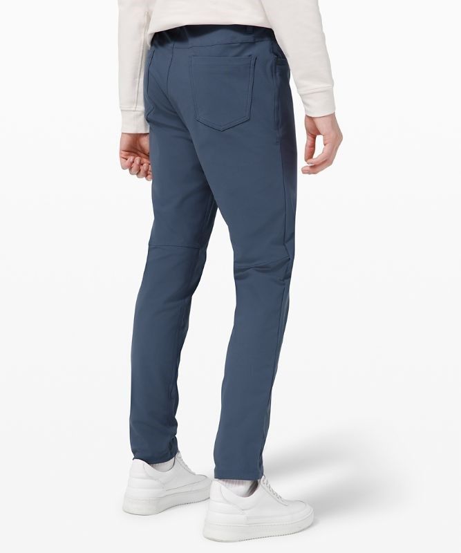 Lululemon ABC Slim-Fit Pant 37 Warpstreme Byxor Herr Blå | EJSW-46972