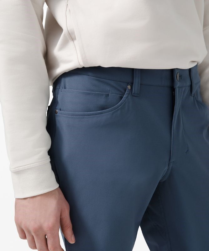 Lululemon ABC Slim-Fit Pant 37 Warpstreme Byxor Herr Blå | EJSW-46972