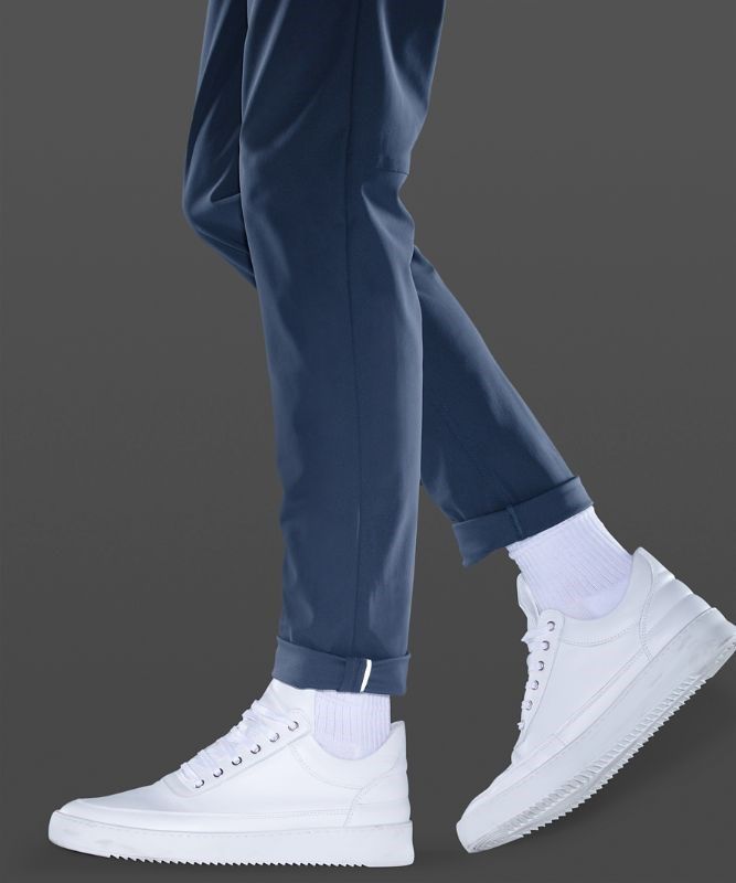 Lululemon ABC Slim-Fit Pant 37 Warpstreme Byxor Herr Blå | EJSW-46972