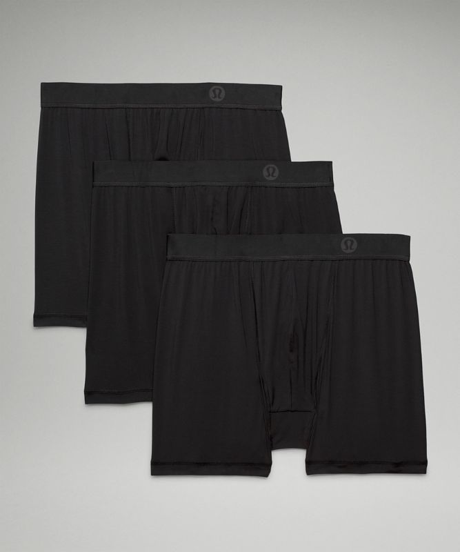 Lululemon AIM Boxer 3 Pack Underkläder Herr Svarta Svarta Svarta | NFTI-18237