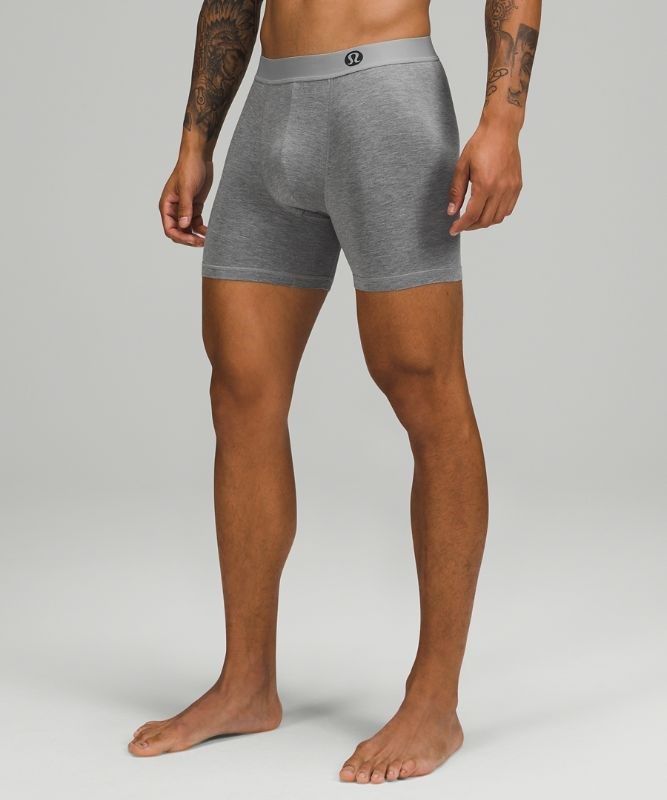 Lululemon AIM Boxer 3 Pack Underkläder Herr Svarta Grå Marinblå | GJNF-48296