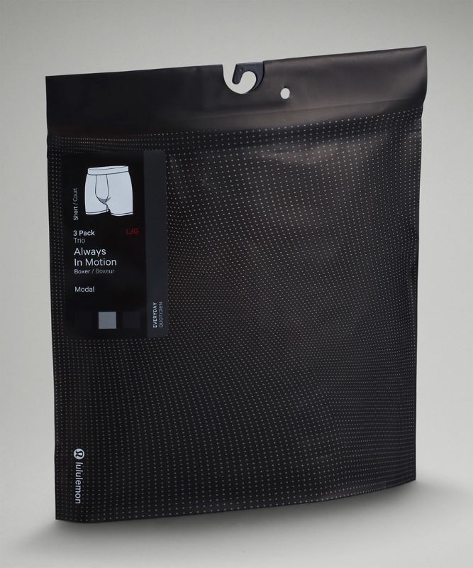 Lululemon AIM Boxer 3 Pack Underkläder Herr Svarta Grå Marinblå | GJNF-48296