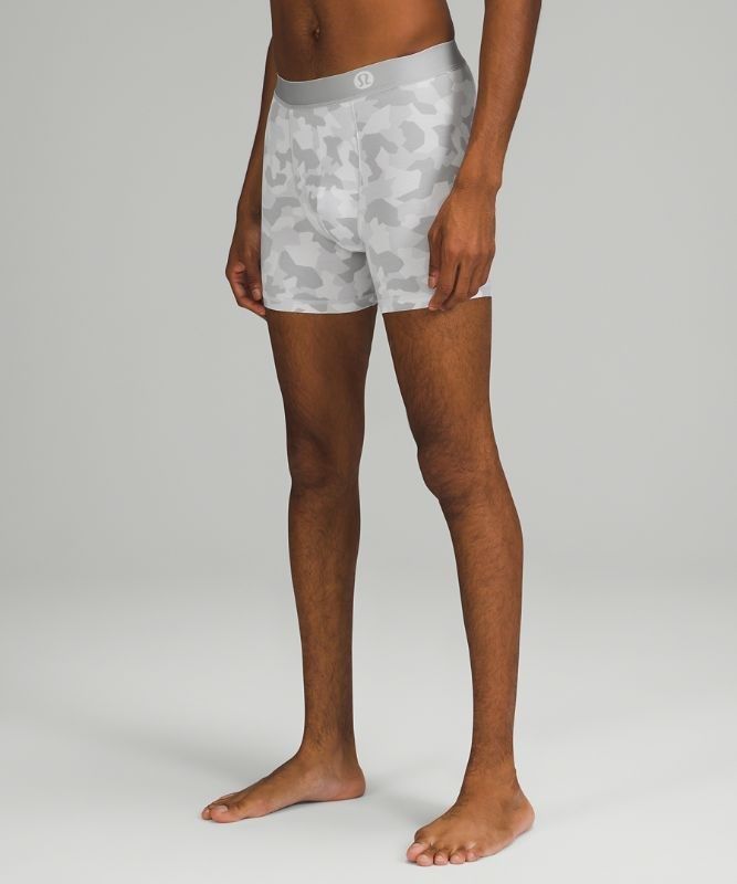 Lululemon AIM Boxer 5 Pack Underkläder Herr Mörkgrå Svarta Grå Camo Vita | FWKJ-92371