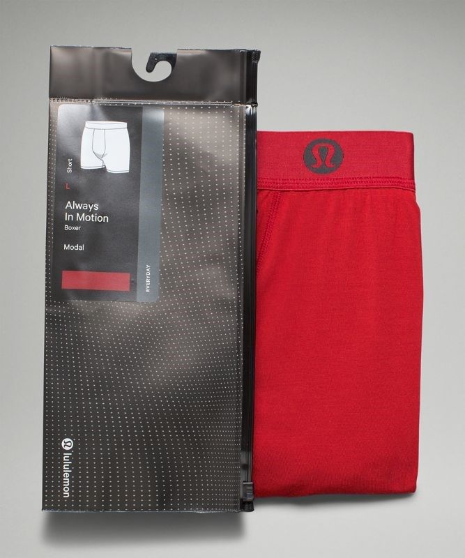 Lululemon AIM Boxer Underkläder Herr Röda | GBJE-46178