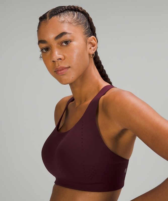 Lululemon AirSupport Bra High Support, C Sport BH Dam Röda Vinröda | PEWA-38201