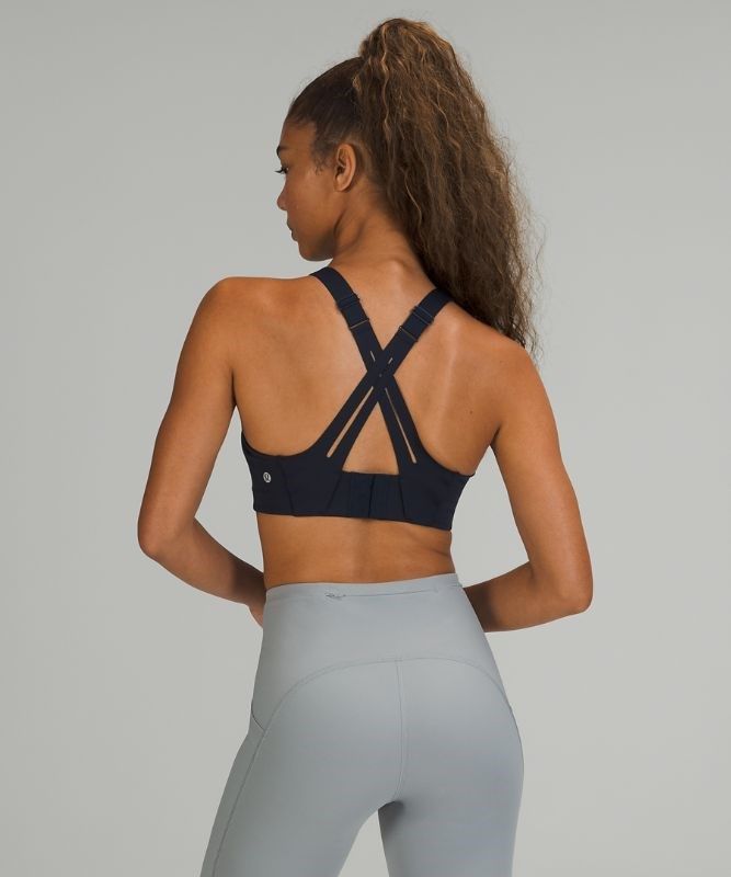 Lululemon AirSupport Bra High Support, C Sport BH Dam Marinblå Blå | YVZD-74283