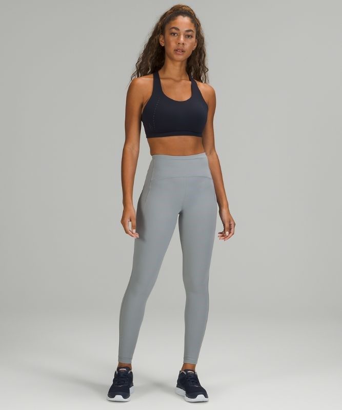Lululemon AirSupport Bra High Support, C Sport BH Dam Marinblå Blå | YVZD-74283