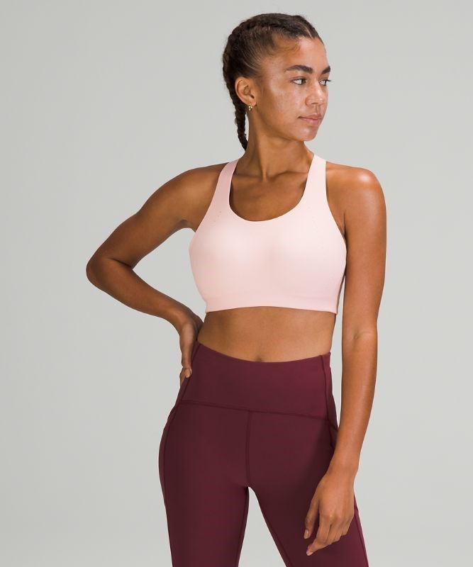 Lululemon AirSupport Bra High Support, C Sport BH Dam Rosa Vita Vita | GJIB-38572