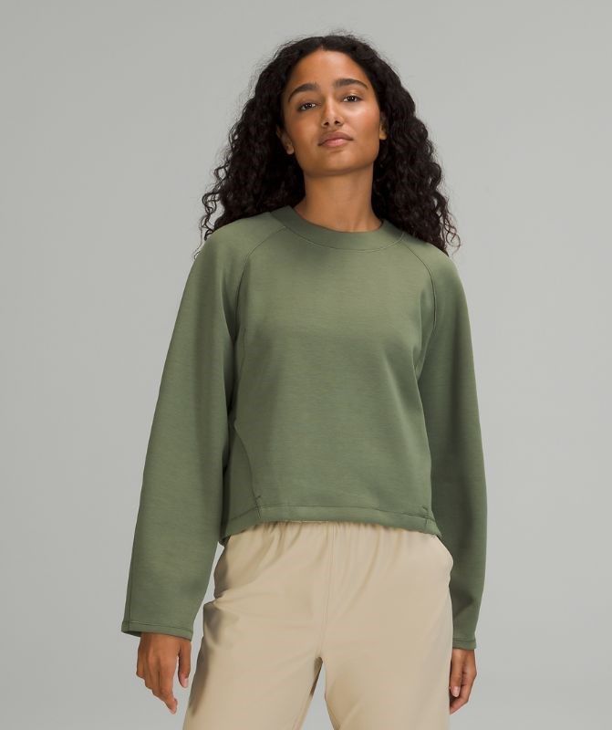 Lululemon AirWrap Modal Crew Tröjor Dam Gröna | KOSZ-68901