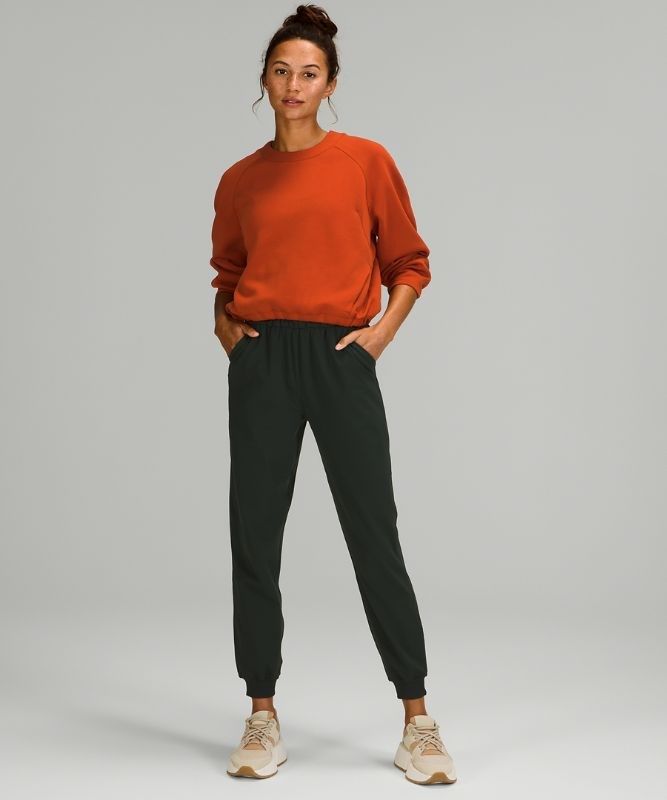 Lululemon AirWrap Modal Crew Tröjor Dam Mörkröda | FTJH-52789