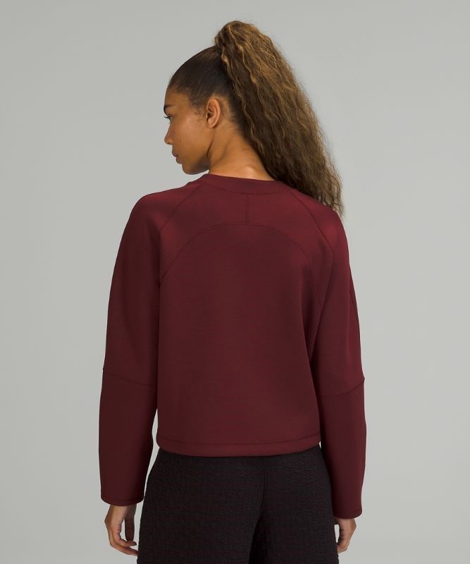 Lululemon AirWrap Modal Crew Tröjor Dam Röda Vinröda | STLW-18067