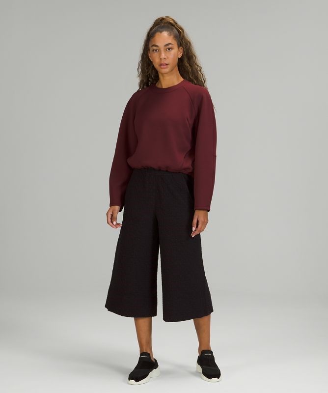 Lululemon AirWrap Modal Crew Tröjor Dam Röda Vinröda | STLW-18067