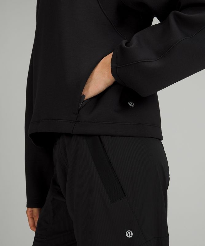 Lululemon AirWrap Pullover Hoodie Modal Hoodie Dam Svarta | MHEB-52189
